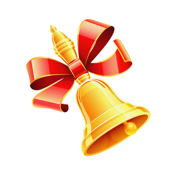 Bell with Bow - PNG image with transparent background