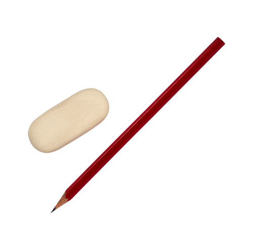 Pencil and Eraser - PNG image with transparent background