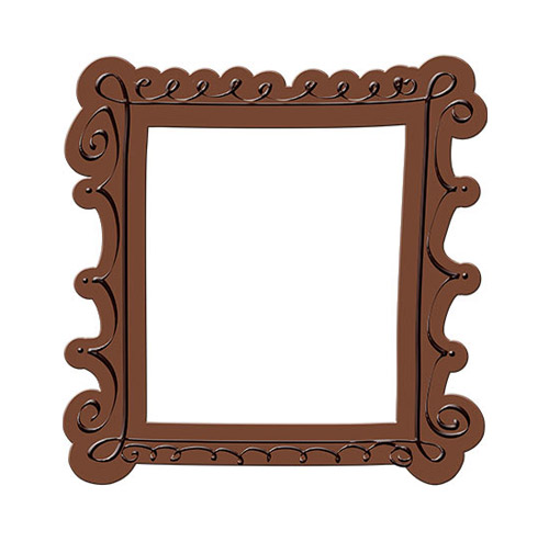 Chocolate Photo Frame - PNG image with transparent background