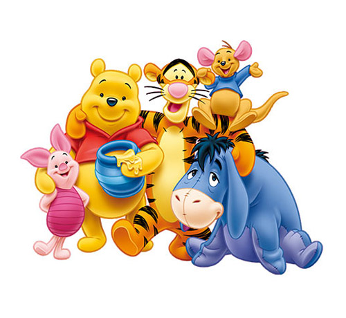Winnie the Pooh Cartoon Characters - PNG image with transparent backg