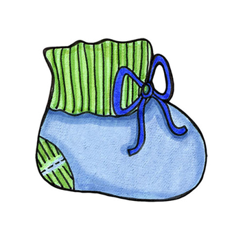 Baby Booties - PNG image with transparent background