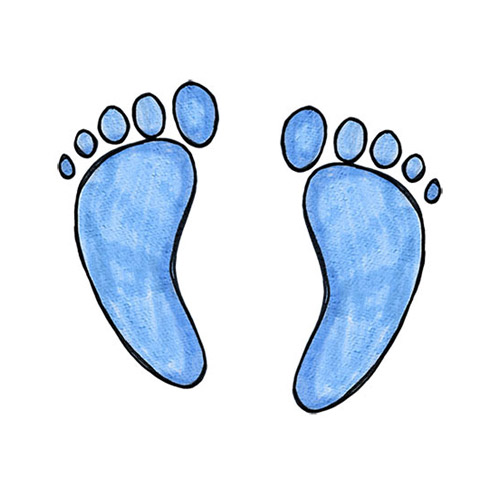 Baby Foot Prints - PNG image with transparent background