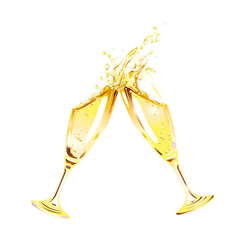 Champagne in Fougeres - PNG image with transparent background
