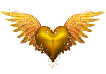Heart with Wings - PNG image with transparent background