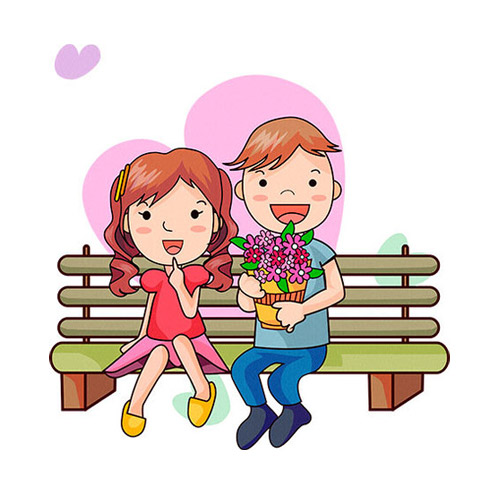 Lovers on a Date - PNG image with transparent background