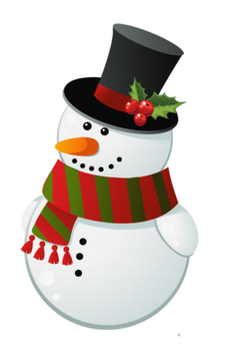 Christmas Snowman - PNG image with transparent background